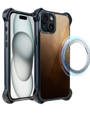 Etui do iPhone 15 IBIZU DropGuard Ultra z MagSafe, Twilight Dreams, Desert Storm