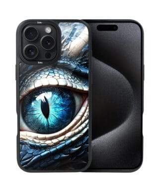 Etui do iPhone 15 Pro Max IBIZU DropGuard Matt z MagSafe, Smoki, Oko lodowego smoka