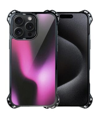 Etui do iPhone 15 Pro Max IBIZU DropGuard Ultra z MagSafe, Twilight Dreams, Magenta Flow