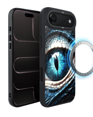 Etui do iPhone Air IBIZU DropGuard Matt z MagSafe, Smoki, Oko lodowego smoka