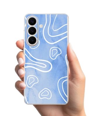 Etui do Samsung Galaxy S26 Plus przeźroczyste, silikonowe Flexi, morski wzór