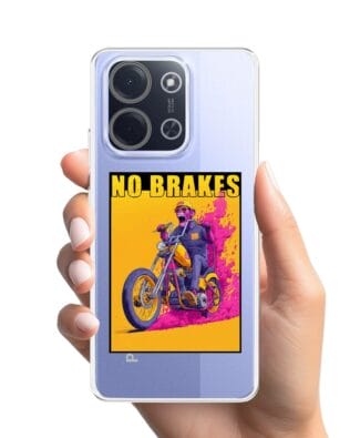 Etui do Xiaomi POCO C85 przeźroczyste, silikonowe Flexi, Bikers, Motocyklem przez świat