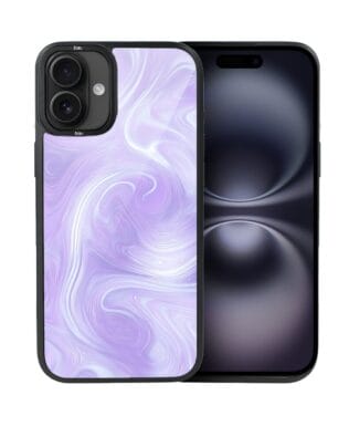 Etui do iPhone 16 IBIZU DropGuard Matt z MagSafe, Ethereal Essence, Lawendowy wir