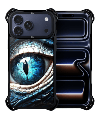 Etui do iPhone 17 Pro Max IBIZU DropGuard Ultra z MagSafe, Smoki, Oko lodowego smoka