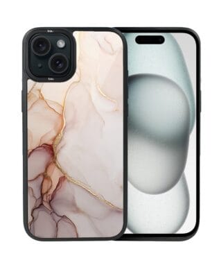 Etui do iPhone 15 IBIZU DropGuard Matt z MagSafe, Ethereal Essence, Różany alabaster