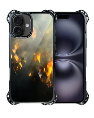 Etui do iPhone 16 Plus IBIZU DropGuard Ultra z MagSafe, Twilight Dreams, Golden Sparks