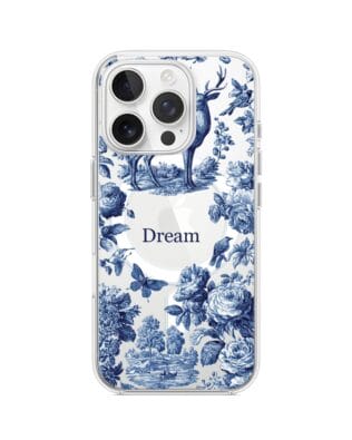 Etui do iPhone 16 Pro z MagSafe przeźroczyste, silikonowe Flexi, Mystic, Dream Deer