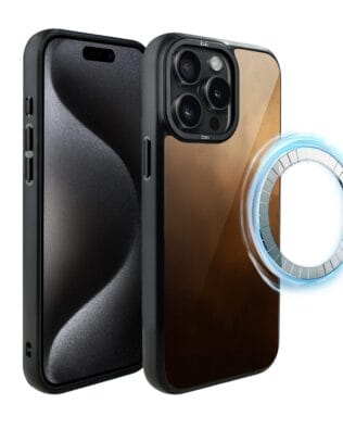 Etui do iPhone 15 Pro Max IBIZU DropGuard Matt z MagSafe, Twilight Dreams, Desert Storm