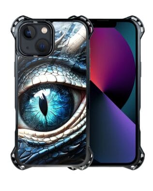 Etui do iPhone 13 IBIZU DropGuard Ultra z MagSafe, Smoki, Oko lodowego smoka