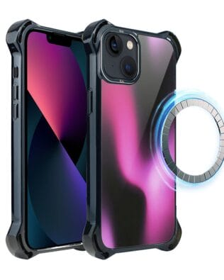 Etui do iPhone 13 IBIZU DropGuard Ultra z MagSafe, Twilight Dreams, Magenta Flow