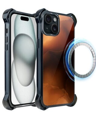 Etui do iPhone 15 IBIZU DropGuard Ultra z MagSafe, Twilight Dreams, Mars Sunset