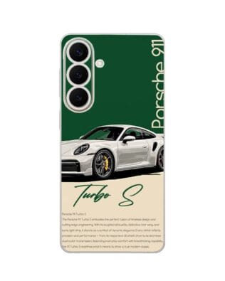 Etui do Samsung Galaxy S26 Plus przeźroczyste, silikonowe Flexi, Szybkie Auta, Elegancja 911