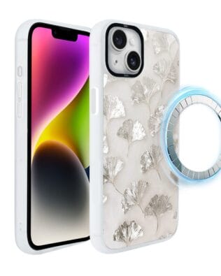 Etui do iPhone 14 Plus IBIZU DropGuard Matt z MagSafe, Ethereal Essence, Biały Onysk