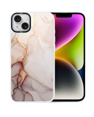 Etui do iPhone 14 IBIZU DropGuard Matt z MagSafe, Ethereal Essence, Różany alabaster