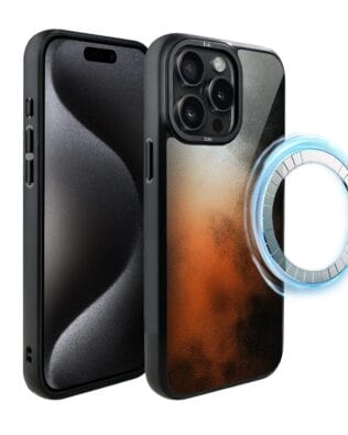 Etui do iPhone 15 Pro Max IBIZU DropGuard Matt z MagSafe, Twilight Dreams, Ember