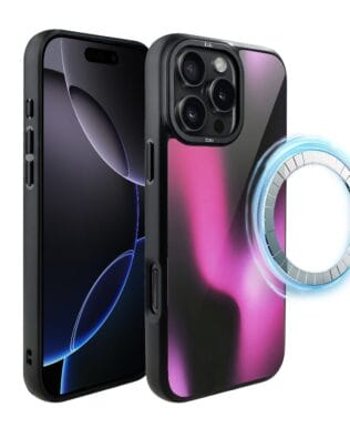 Etui do iPhone 16 Pro Max IBIZU DropGuard Matt z MagSafe, Twilight Dreams, Magenta Flow