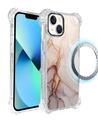 Etui do iPhone 13 IBIZU DropGuard Ultra z MagSafe, Ethereal Essence, Różany alabaster