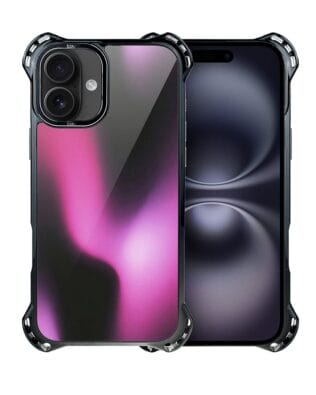 Etui do iPhone 16 IBIZU DropGuard Ultra z MagSafe, Twilight Dreams, Magenta Flow