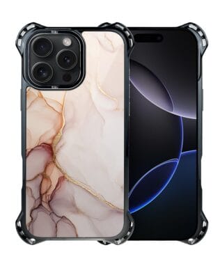 Etui do iPhone 16 Pro Max IBIZU DropGuard Ultra z MagSafe, Ethereal Essence, Różany alabaster