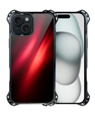 Etui do iPhone 15 IBIZU DropGuard Ultra z MagSafe, Twilight Dreams, Czerwona Nebula