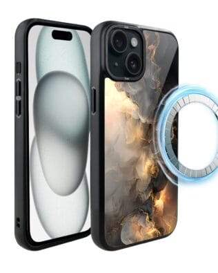 Etui do iPhone 15 IBIZU DropGuard Matt z MagSafe, Twilight Dreams, Stardust