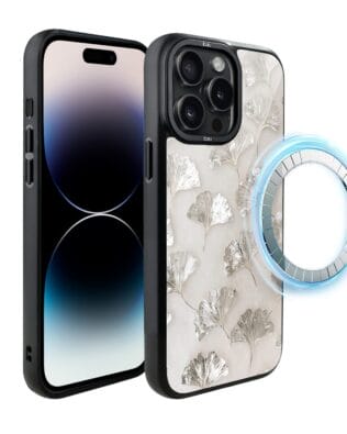 Etui do iPhone 14 Pro Max IBIZU DropGuard Matt z MagSafe, Ethereal Essence, Biały Onysk