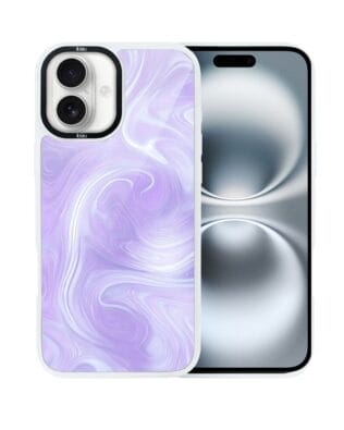 Etui do iPhone 16 Plus IBIZU DropGuard Matt z MagSafe, Ethereal Essence, Lawendowy wir