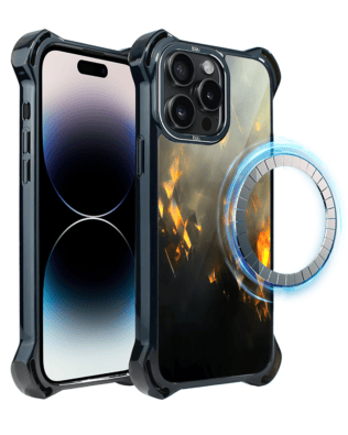 Etui do iPhone 14 Pro Max IBIZU DropGuard Ultra z MagSafe, Twilight Dreams, Golden Sparks