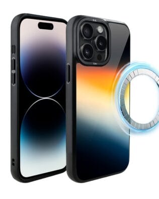 Etui do iPhone 14 Pro Max IBIZU DropGuard Matt z MagSafe, Twilight Dreams, Aurora