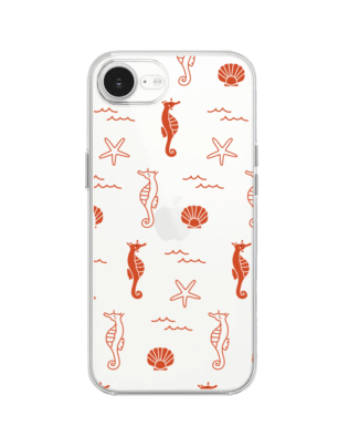 Etui do iPhone 17e przeźroczyste, silikonowe Flexi, wakacyjne wzory