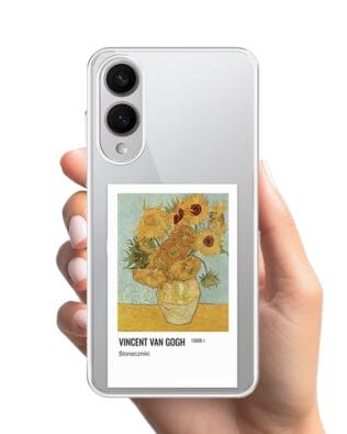 Etui do Samsung Galaxy S25 Edge z MagSafe przeźroczyste, silikonowe Flexi, słoneczniki Van Gogh