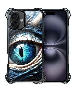 Etui do iPhone 16 Plus IBIZU DropGuard Ultra z MagSafe, Smoki, Oko lodowego smoka