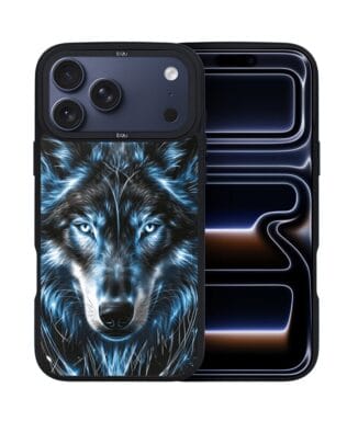 Etui do iPhone 17 Pro Max IBIZU DropGuard Matt z MagSafe, Wilki, Lodowy Wilk