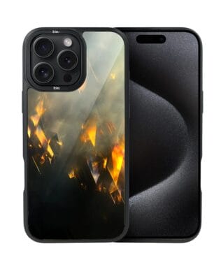 Etui do iPhone 15 Pro Max IBIZU DropGuard Matt z MagSafe, Twilight Dreams, Golden Sparks