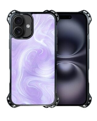 Etui do iPhone 16 IBIZU DropGuard Ultra z MagSafe, Ethereal Essence, Lawendowy wir