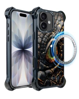 Etui do iPhone 17 IBIZU DropGuard Ultra z MagSafe, Smoki, Amber Dragon
