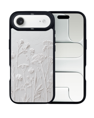Etui do iPhone Air IBIZU DropGuard Matt z MagSafe, Relief Garden, Suszone kwiaty polne