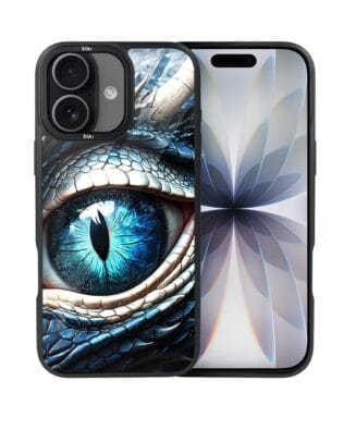 Etui do iPhone 17 IBIZU DropGuard Matt z MagSafe, Smoki, Oko lodowego smoka