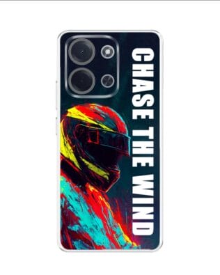 Etui do Xiaomi POCO C85 przeźroczyste, silikonowe Flexi, Bikers, Chase The Wind