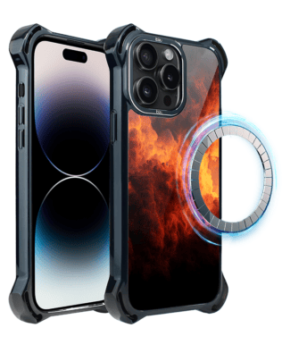 Etui do iPhone 14 Pro Max IBIZU DropGuard Ultra z MagSafe, Twilight Dreams, Inferno Sky