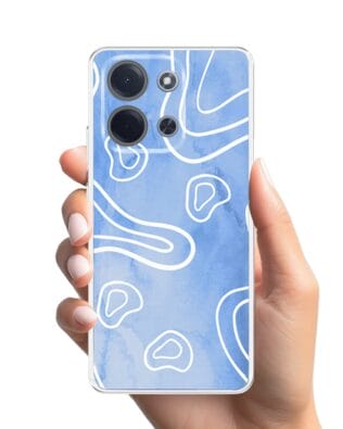 Etui do Xiaomi POCO C85 przeźroczyste, silikonowe Flexi, Summer Patterns, morski wzór