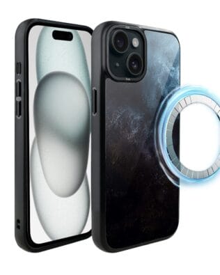 Etui do iPhone 15 Plus IBIZU DropGuard Matt z MagSafe, Twilight Dreams, Deep Ocean