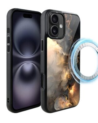 Etui do iPhone 16 Plus IBIZU DropGuard Matt z MagSafe, Twilight Dreams, Stardust