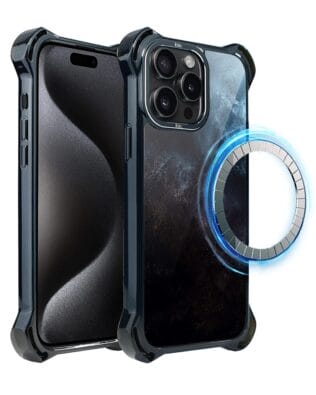 Etui do iPhone 15 Pro IBIZU DropGuard Ultra z MagSafe, Twilight Dreams, Deep Ocean