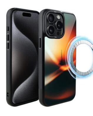 Etui do iPhone 15 Pro IBIZU DropGuard Matt z MagSafe, Twilight Dreams, Golden Hour