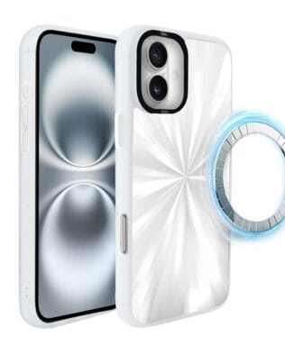 Etui do iPhone 16 IBIZU DropGuard Matt z MagSafe, Ethereal Essence, Perłowy blask