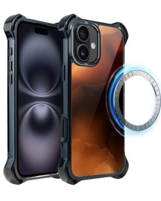 Etui do iPhone 16 Plus IBIZU DropGuard Ultra z MagSafe, Twilight Dreams, Mars Sunset