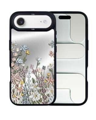 Etui do iPhone Air IBIZU DropGuard Matt z MagSafe, Relief Garden, Wiosenna łąka
