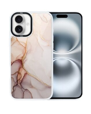 Etui do iPhone 16 Plus IBIZU DropGuard Matt z MagSafe, Ethereal Essence, Różany alabaster