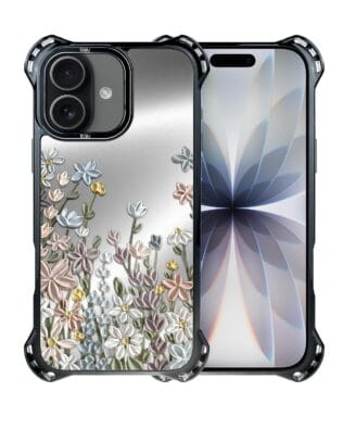 Etui do iPhone 17 IBIZU DropGuard Ultra z MagSafe, Relief Garden, Wiosenna łąka